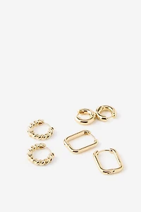 3Pk Mid Earring