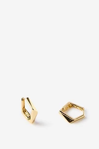 Premium Plated Mid Hoop Earring