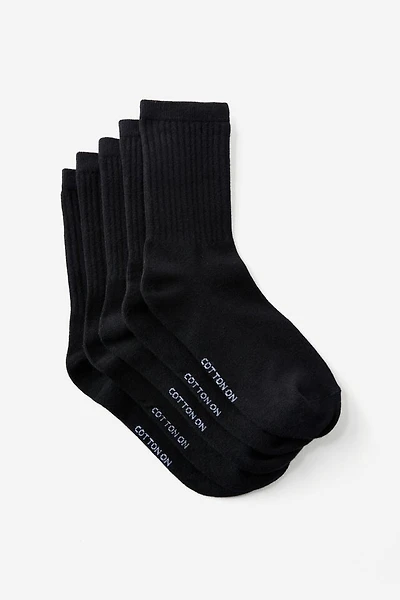 5Pk Crew Sock
