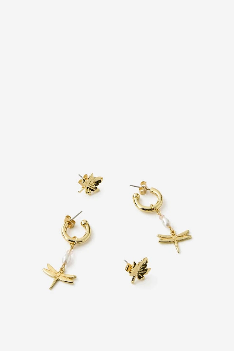 Gilmore Girls Plated 2PK Mid Earring