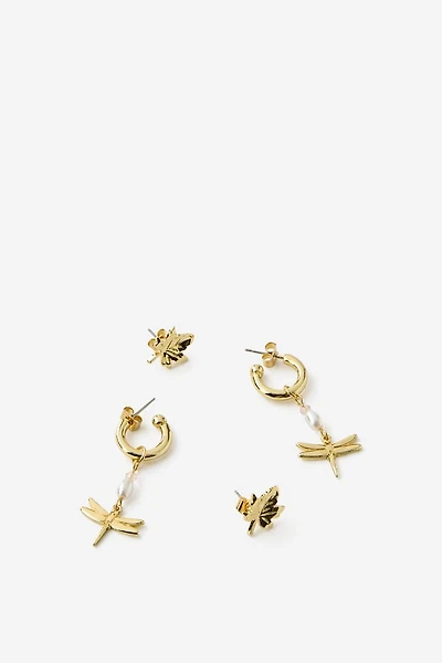 Gilmore Girls Plated 2PK Mid Earring