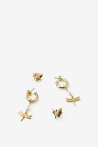 Gilmore Girls Plated 2PK Mid Earring