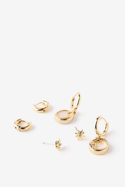 3Pk Mid Earring