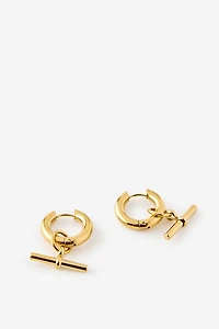 Waterproof Charm Hoop Earring