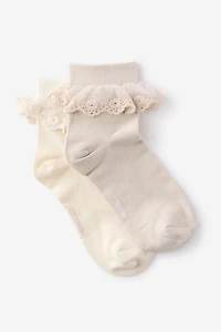 The Perfect Pair Pretty Frill Sock 2Pk