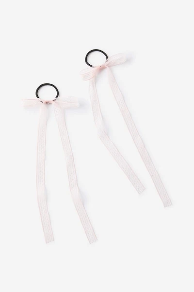 2Pk Poppy Hair Bows