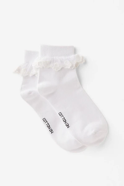The Perfect Pair Pretty Frill Sock 2Pk