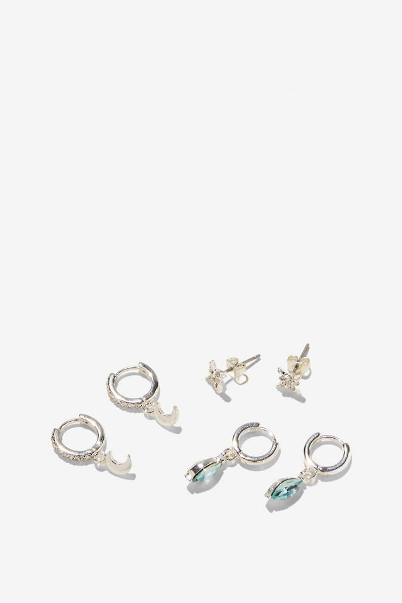 3Pk Small Earring