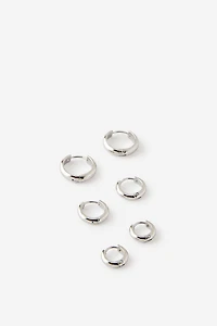 Waterproof 3Pk Mid Earring