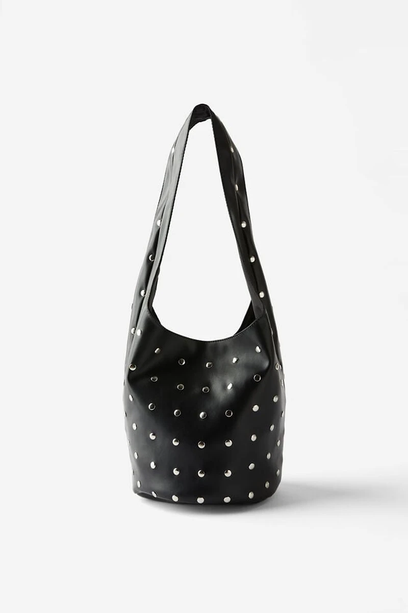 Lia Studded Bucket Bag