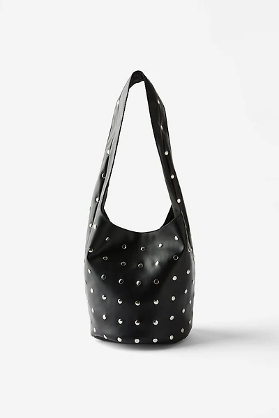 Lia Studded Bucket Bag