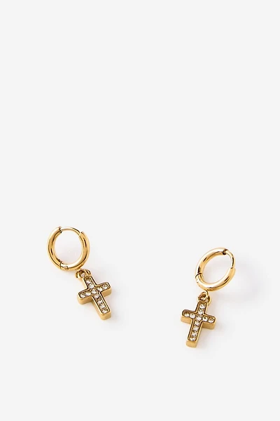 Waterproof Charm Hoop Earring