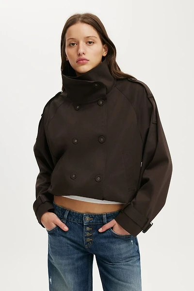 Porter Cropped Trench