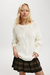 Oversized Cable Sweater