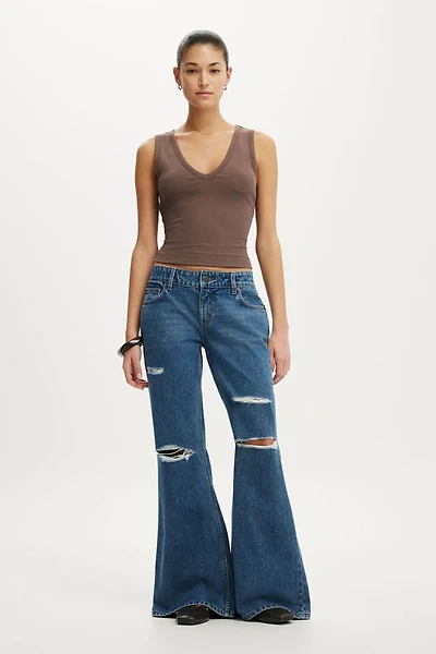 Low Relaxed Flare Jean