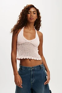 Crochet Scallop Halter