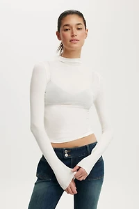 Base Layer Mock Neck Long Sleeve