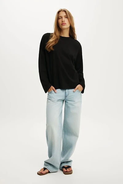 Boxy Long Sleeve Top