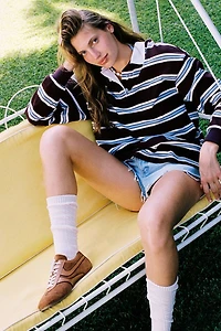 Oversized Long Sleeve Polo