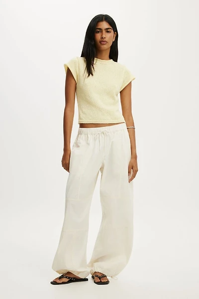 Textured Shortsleeve Knit Top