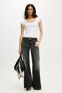 Low Relaxed Flare Jean
