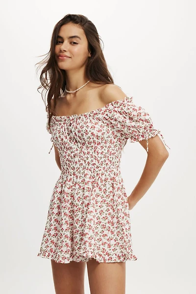 Sadie Button Through Playsuit