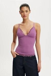 Hold Me Lace Trim Cami