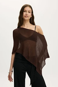 Sheer Knit Poncho