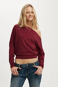 Peyton Off Shoulder Long Sleeve