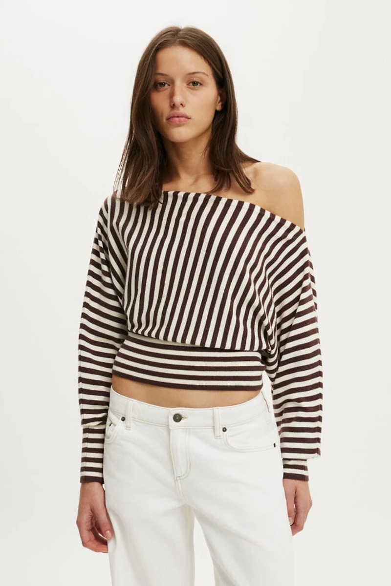 Everfine Ls Batwing Knit