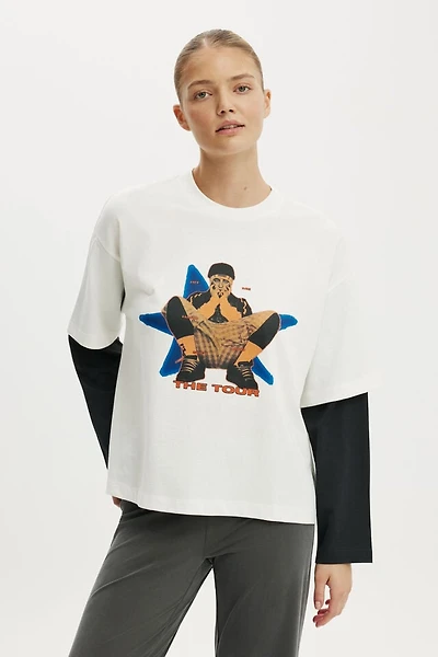 Billie Eilish Music Double Oversized Graphic Tee