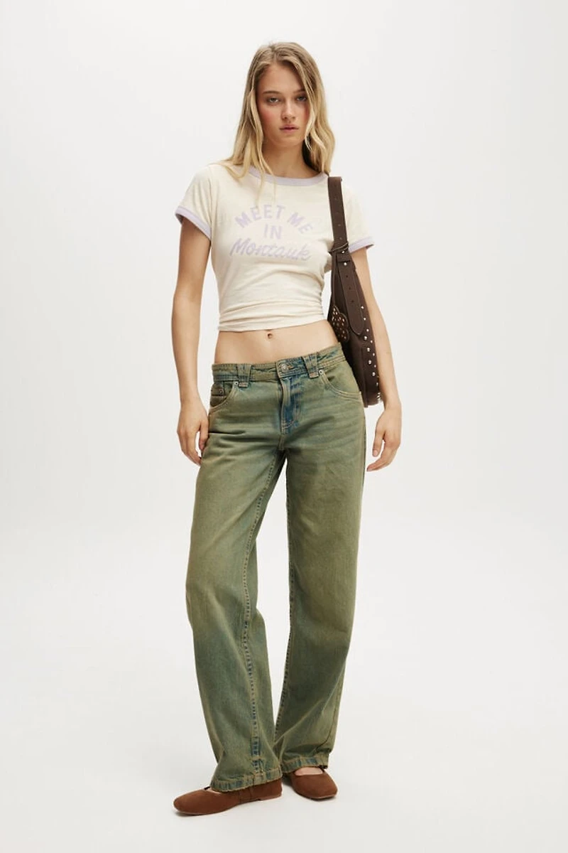 Low Rise Straight Jean