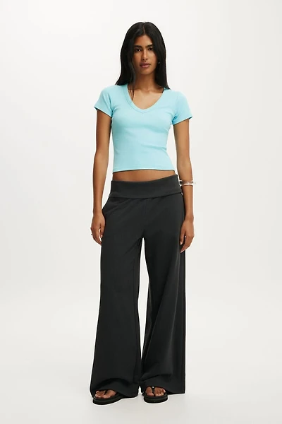 Fold Over Waistband Sweatpant