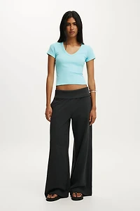 Fold Over Waistband Sweatpant
