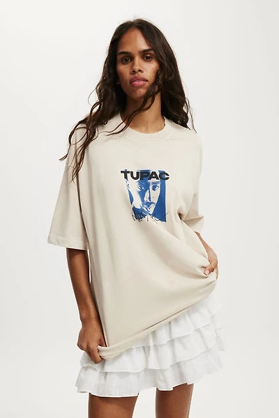 Tupac Boxy Graphic Tee