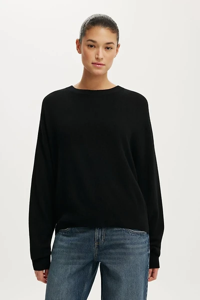 Cashmere Blend Crew Knit