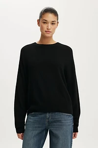 Cashmere Blend Crew Knit