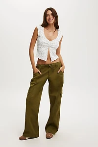 Low Rise Cargo Pant