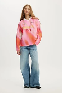 Lcn Long Sleeve Graphic Football Jersey