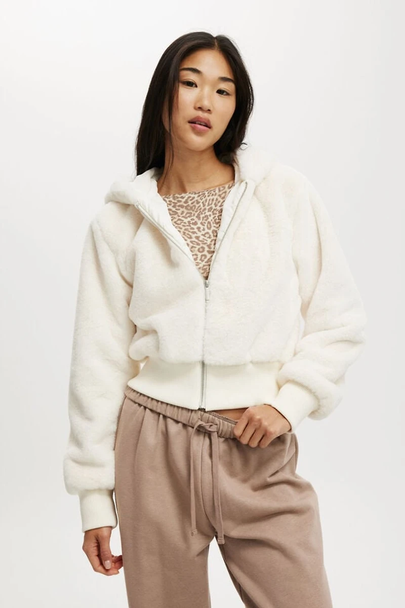 Teddy Hooded Jacket