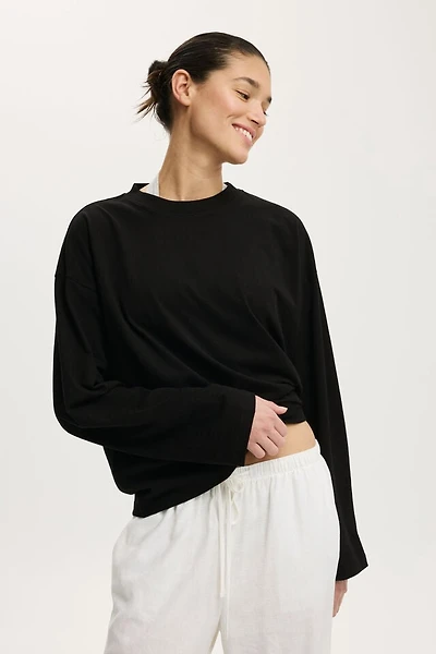 Oversized Boxy Long Sleeve Tee