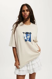 Tupac Boxy Graphic Music Tee