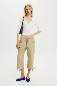 Utility Rib Waist Capri