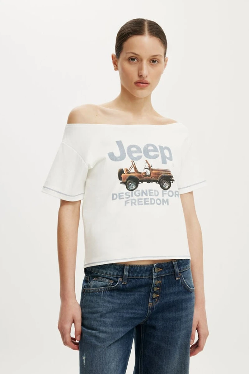 Jeep Off the Shoulder Graphic Tee