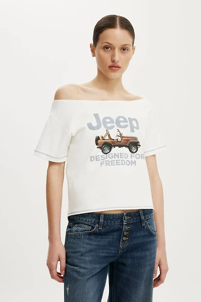 Jeep Off the Shoulder Graphic Tee