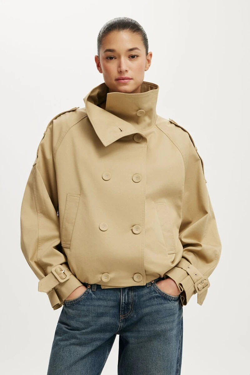 Porter Cropped Trench