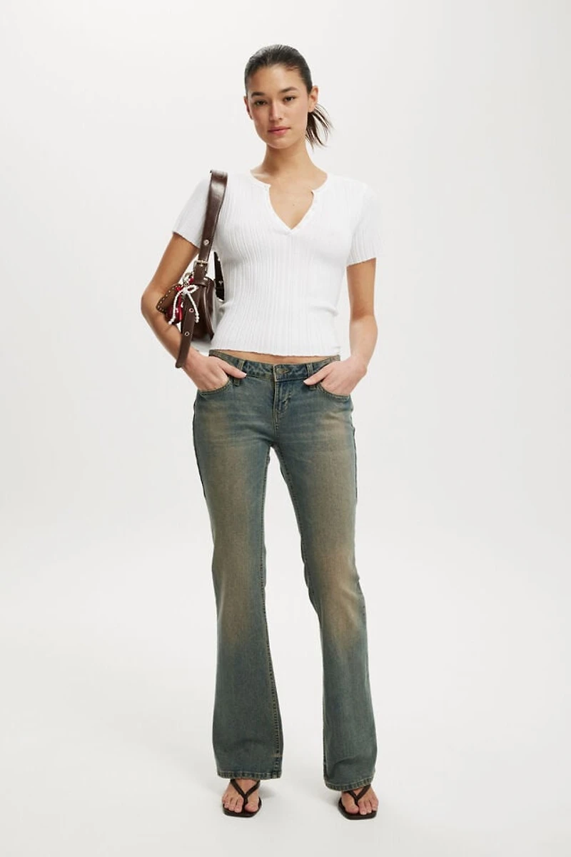 Low Rise Bootcut Jean
