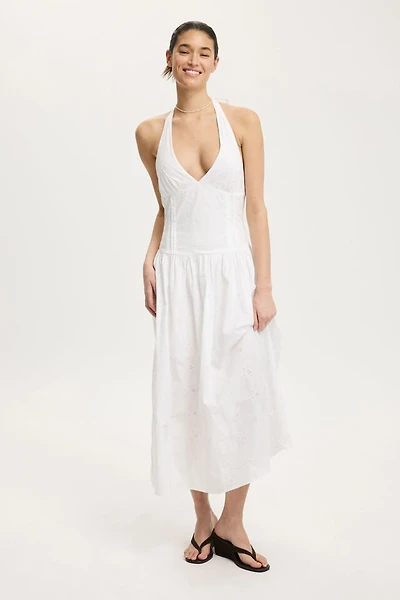 Kaity Halter Midi Dress