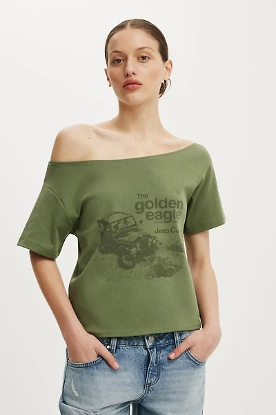 Jeep Off the Shoulder Graphic Tee