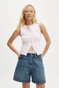 Charlie Button Front Tank